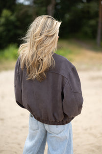 Suedine jacket Brownie | Studio Poespas