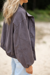 Suedine jacket Brownie | Studio Poespas