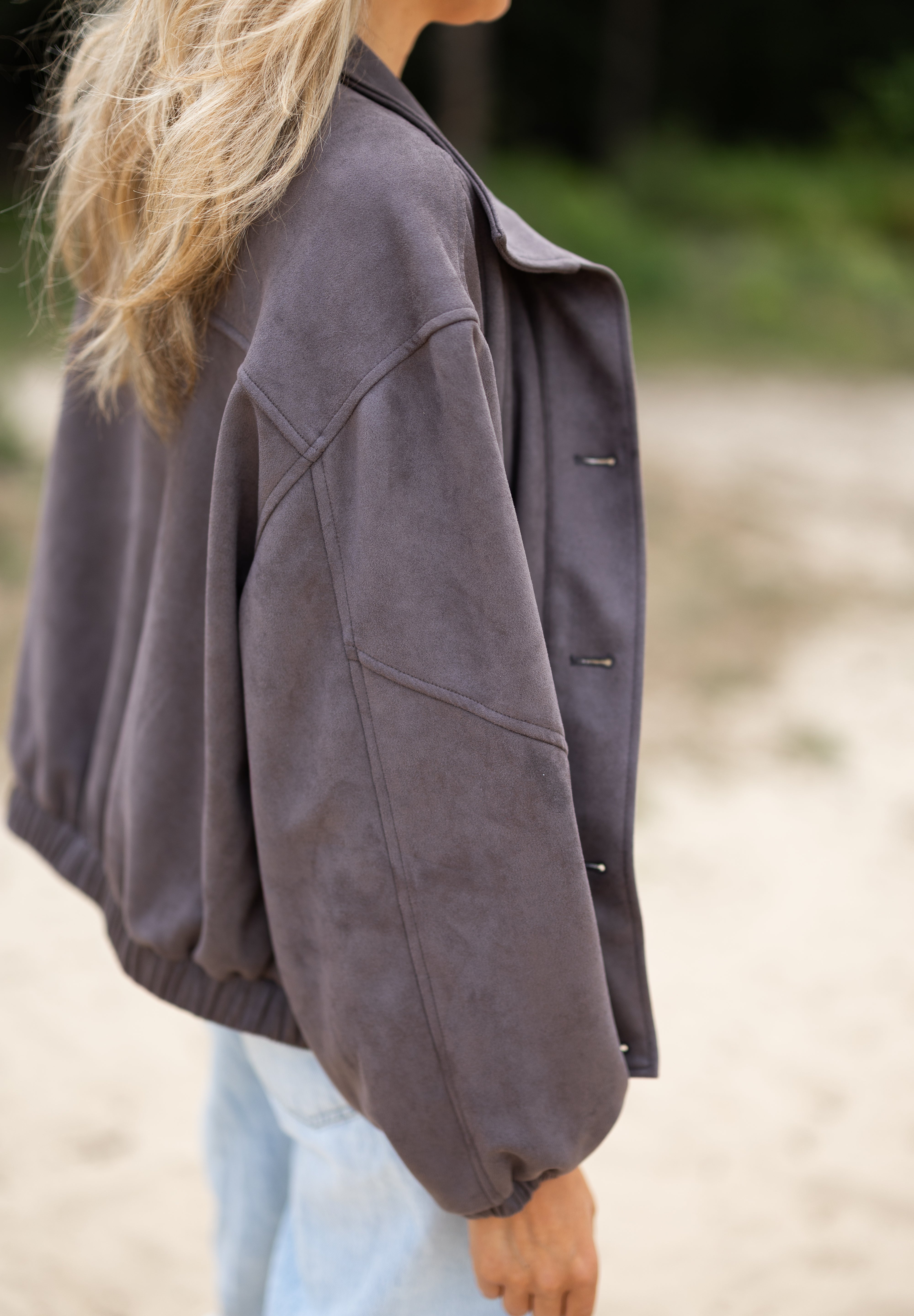 Suedine jacket Brownie | Studio Poespas