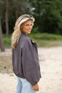 Suedine jacket Brownie | Studio Poespas