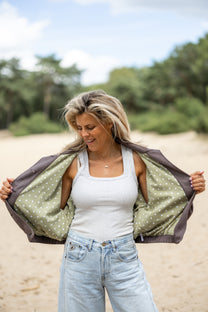 Suedine jacket Brownie | Studio Poespas