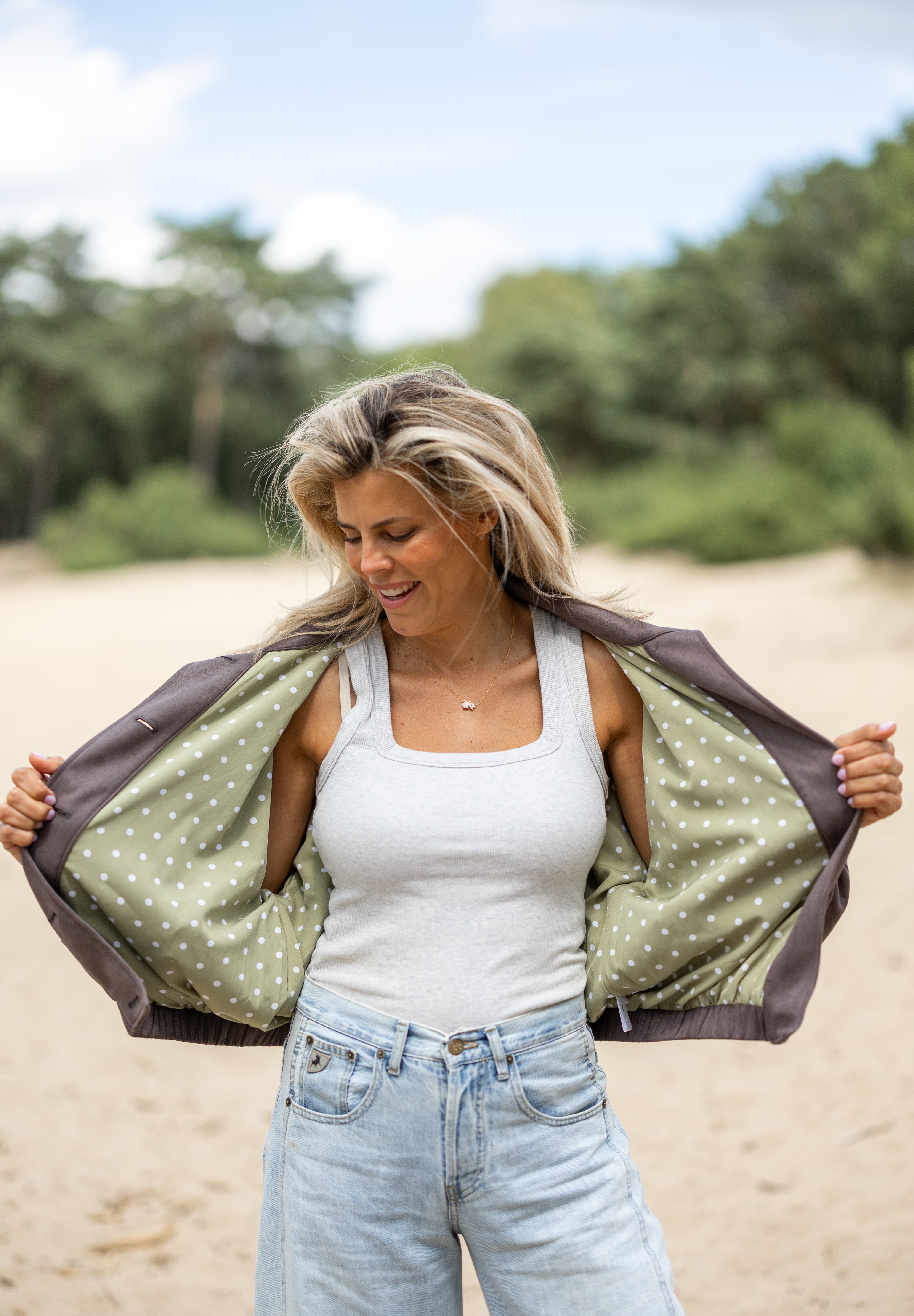 Suedine jacket Brownie | Studio Poespas
