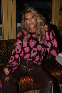 PRE-ORDER: Sweater Sparklin' Leopard | Studio Poespas