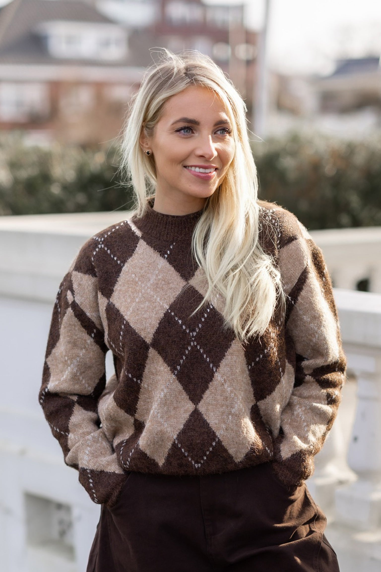 PRE-ORDER: Sweater argyle | One size