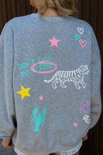 Sweater Dream on | Grey | Studio Poespas