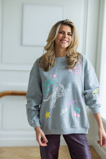 Sweater Dream on | Grey | Studio Poespas