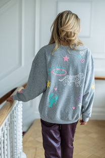 Sweater Dream on | Grey | Studio Poespas