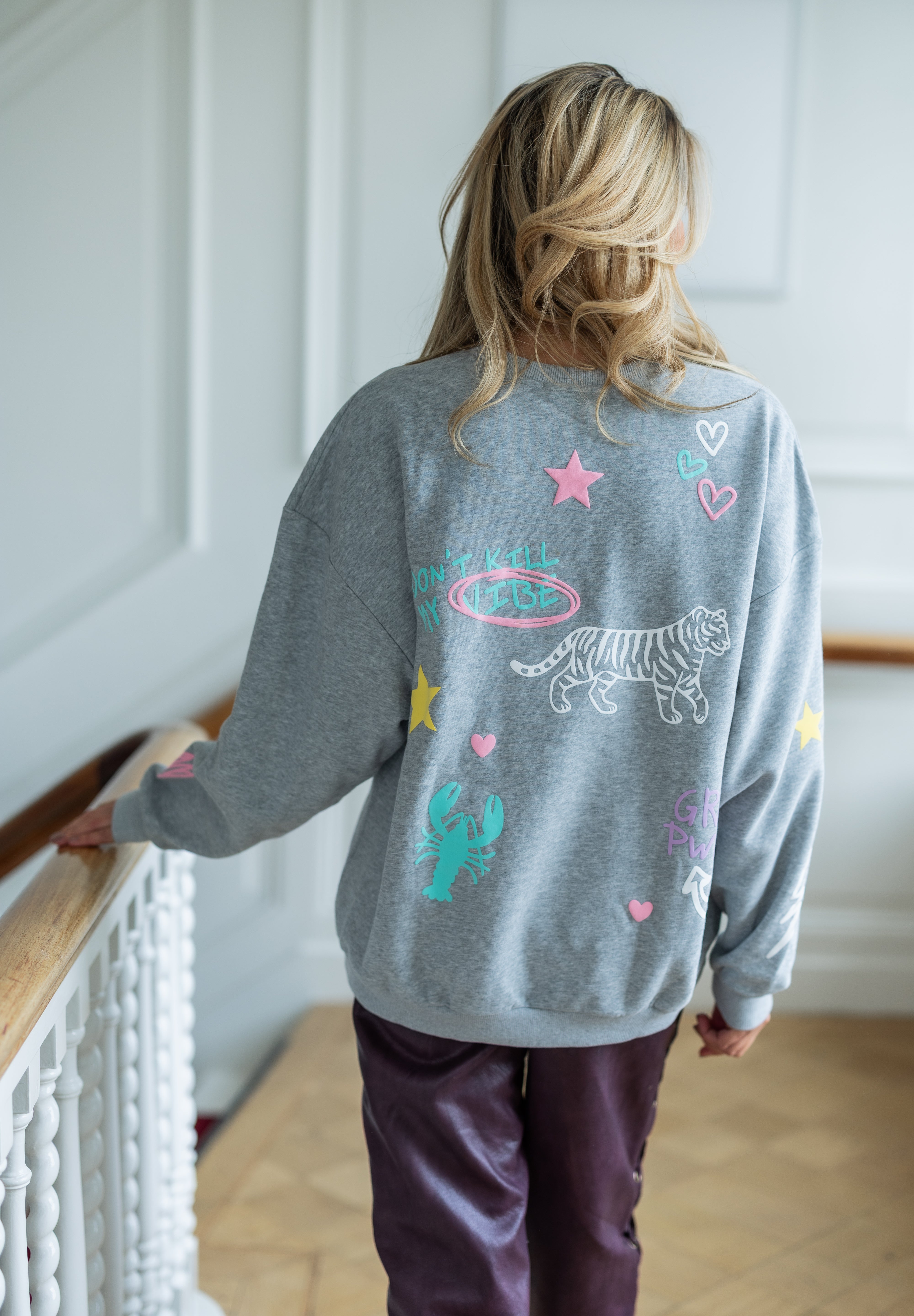 Sweater Dream on | Grey | Studio Poespas