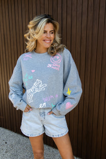 Sweater Dream on | Grey | Studio Poespas