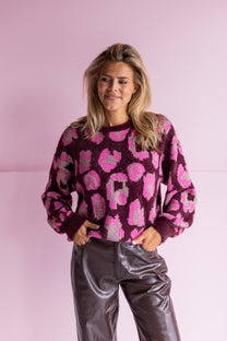 PRE-ORDER: Sweater Sparklin' Leopard | Studio Poespas