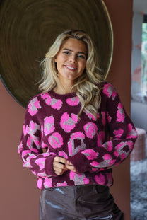 PRE-ORDER: Sweater Sparklin' Leopard | Studio Poespas