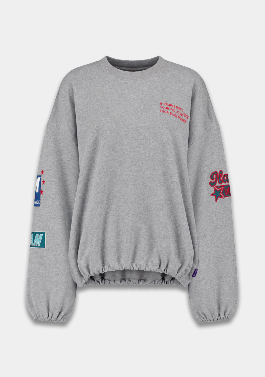 Sweater Yara | Grey Melee | Harper & Yve