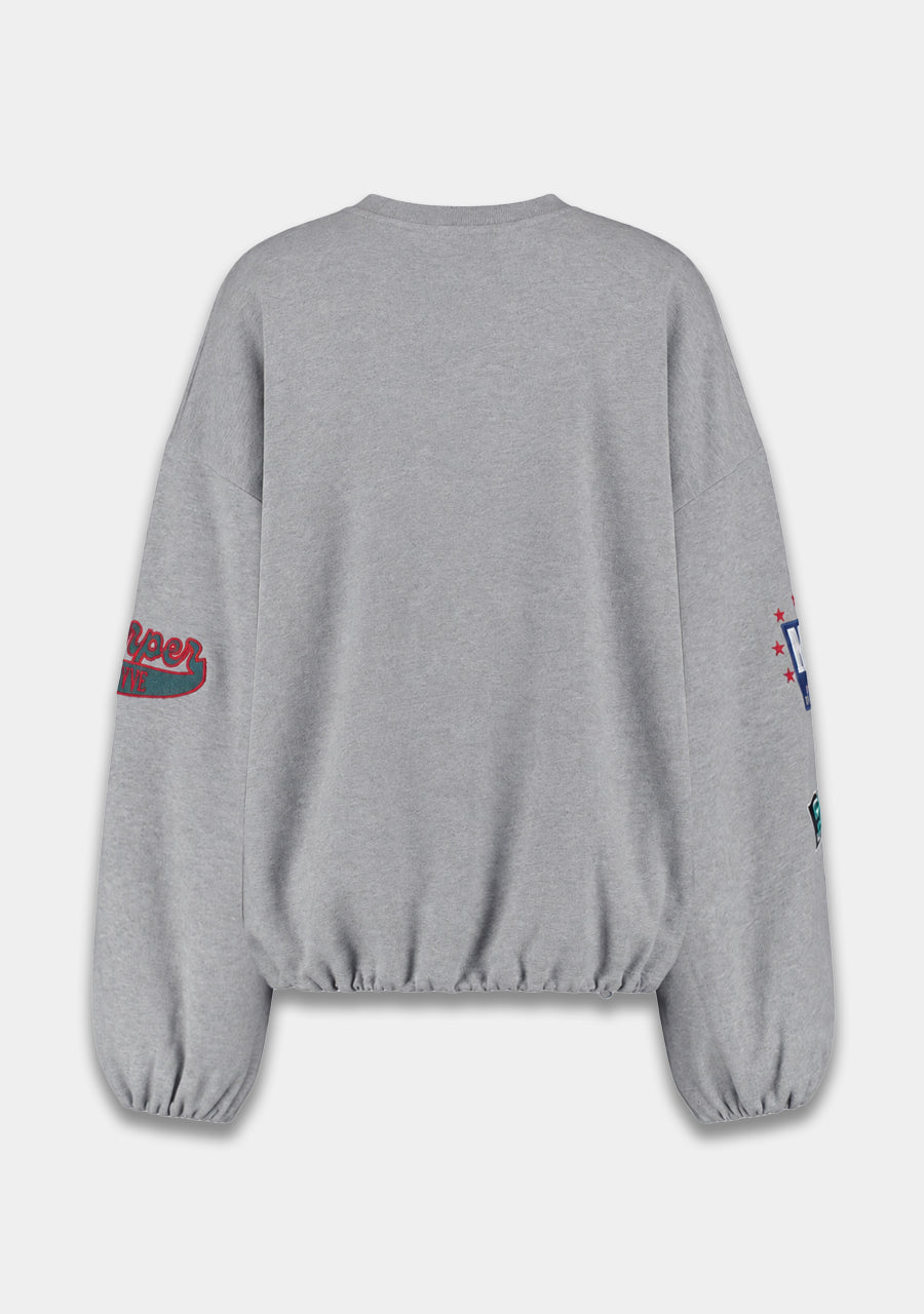 Sweater Yara | Grey Melee | Harper & Yve