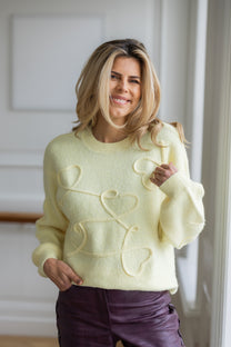 Sweater lovely hearts | Studio Poespas