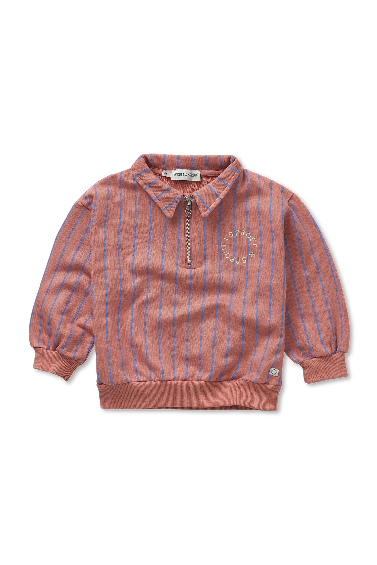 Sweatshirt collar zip | Rose dawn | Sproet & Sprout