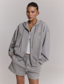 Sweat short Alice | Light grey | Refined Department