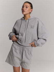 Sweat short Alice | Light grey | Refined Department
