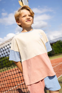T-shirt colourblock | Sesame | Sproet & Sprout