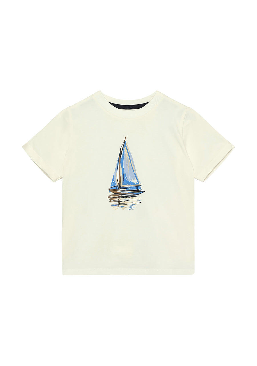 T-shirt short sleeve | Egret | En Fant