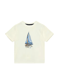 T-shirt short sleeve | Egret | En Fant