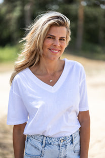 T-shirt Britt | Wit