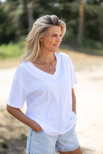 T-shirt Britt | Wit