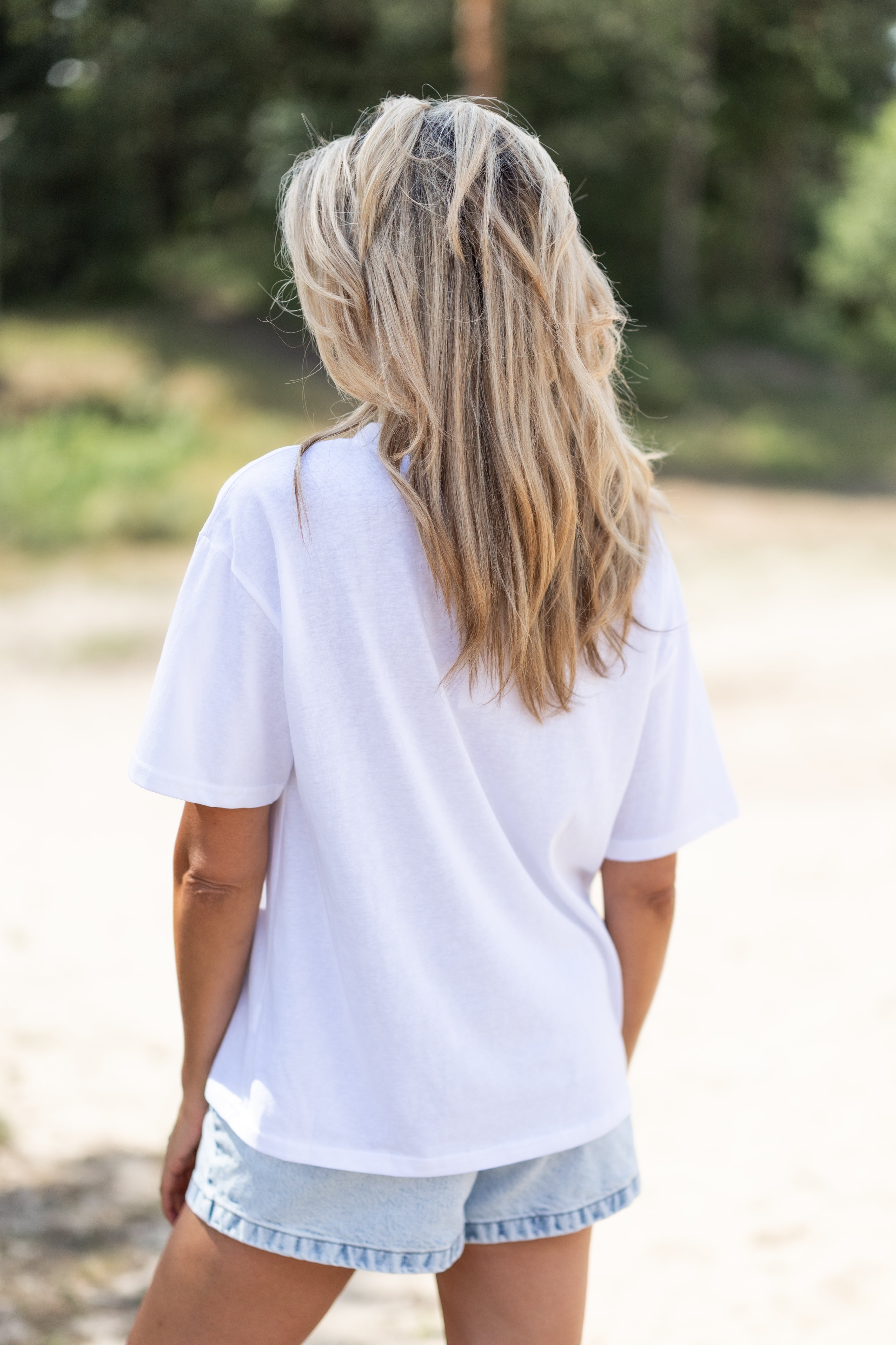 T-shirt Britt | Wit