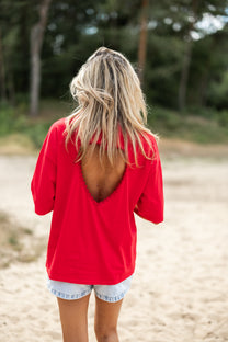 T-shirt Coralie | Rood