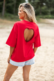 T-shirt Coralie | Rood