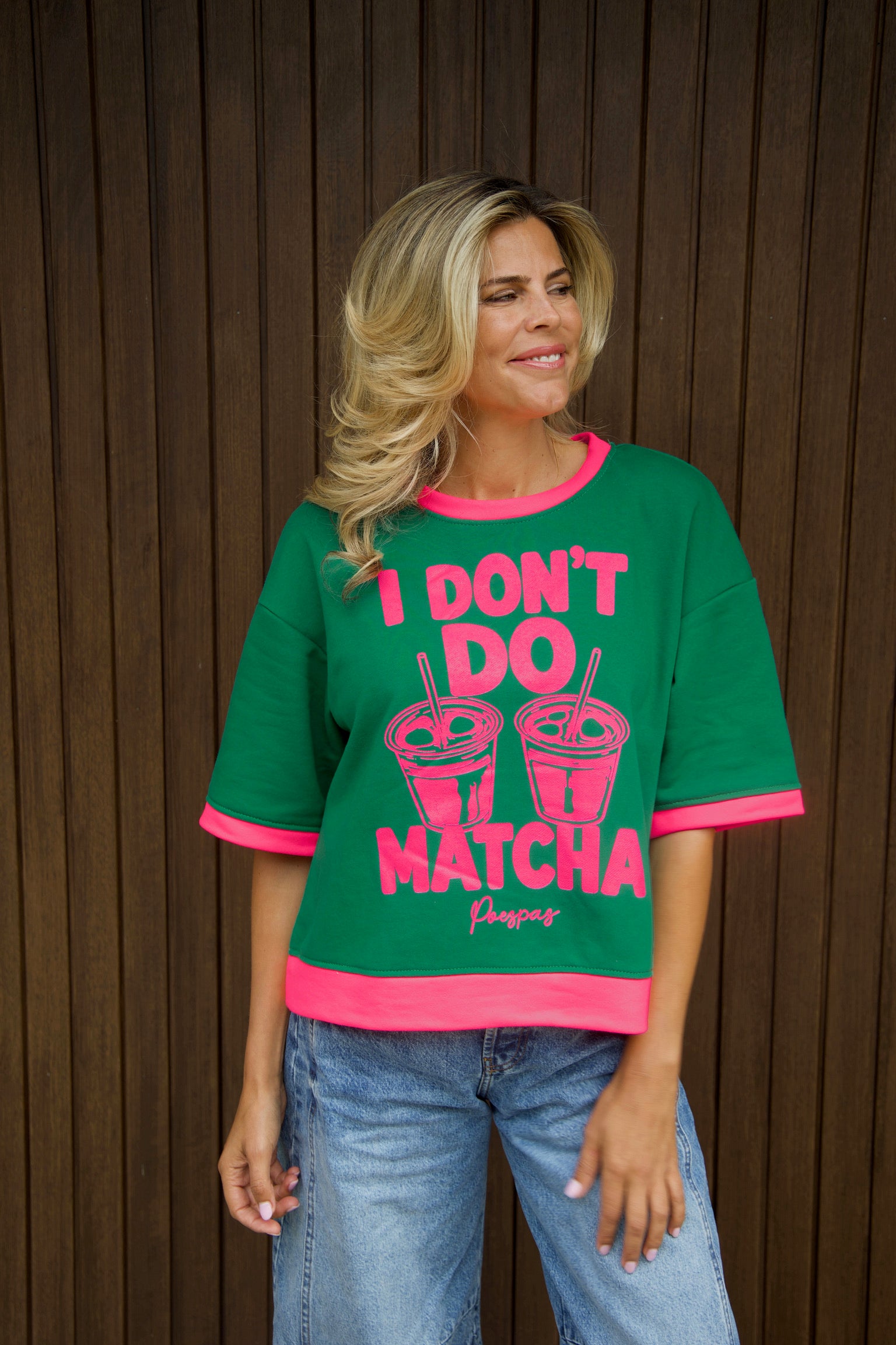 T-shirt NoMatcha | Green | Studio Poespas