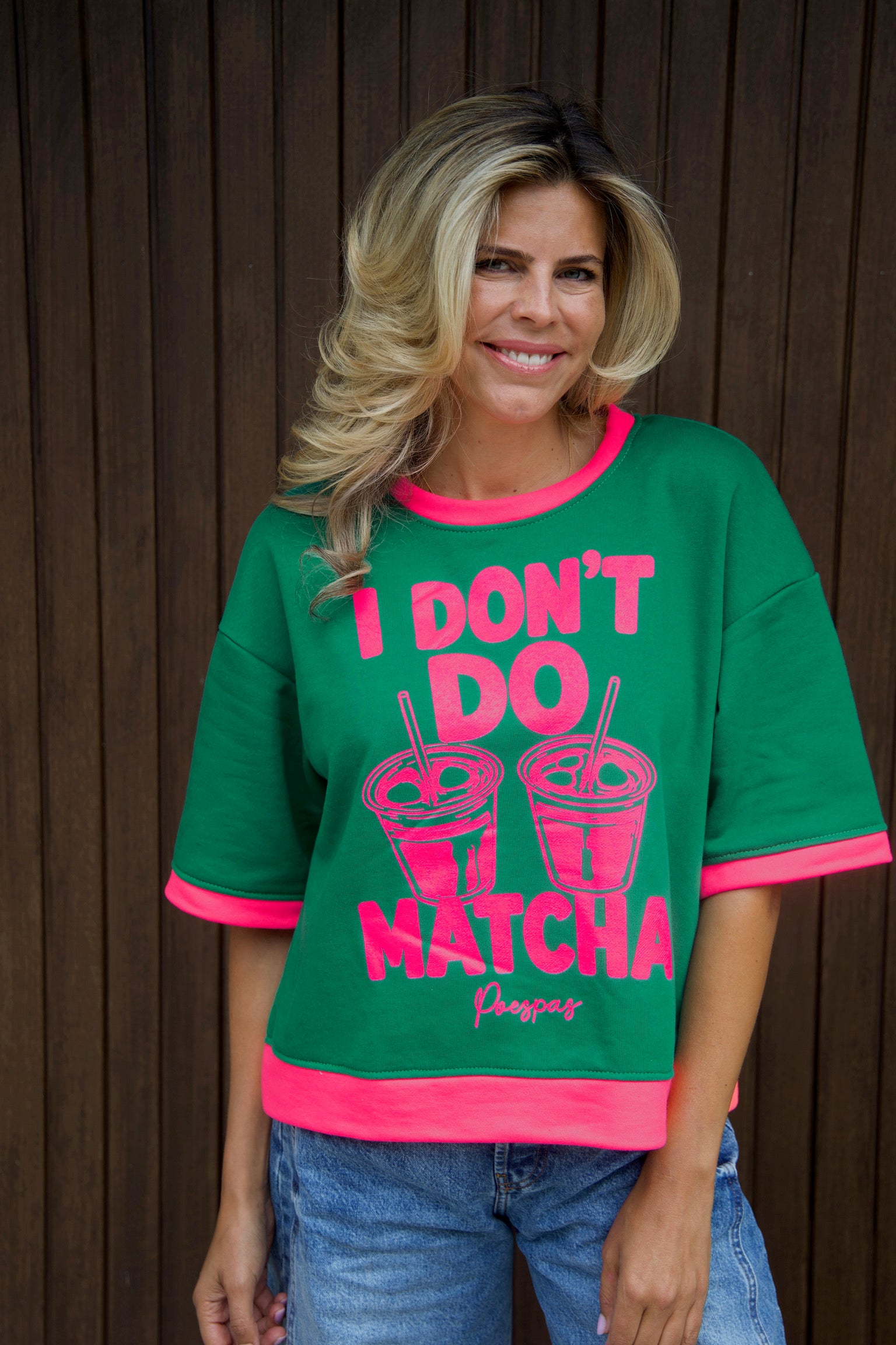 T-shirt NoMatcha | Green | Studio Poespas