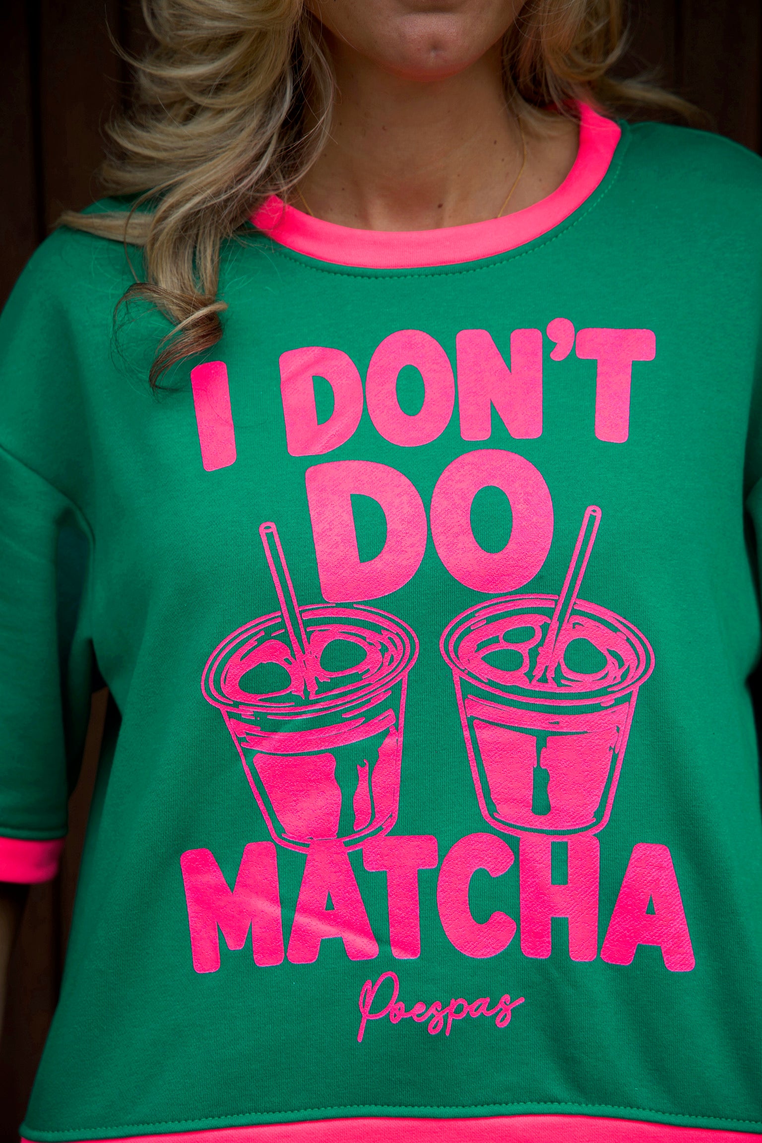 T-shirt NoMatcha | Green | Studio Poespas