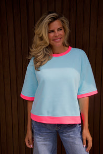 T-shirt NoMatcha | Turquoise | Studio Poespas
