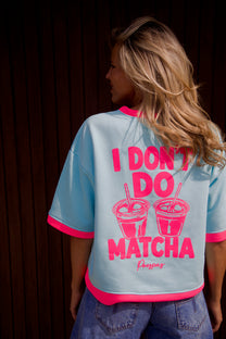 T-shirt NoMatcha | Turquoise | Studio Poespas