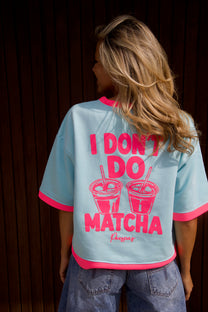 T-shirt NoMatcha | Turquoise | Studio Poespas