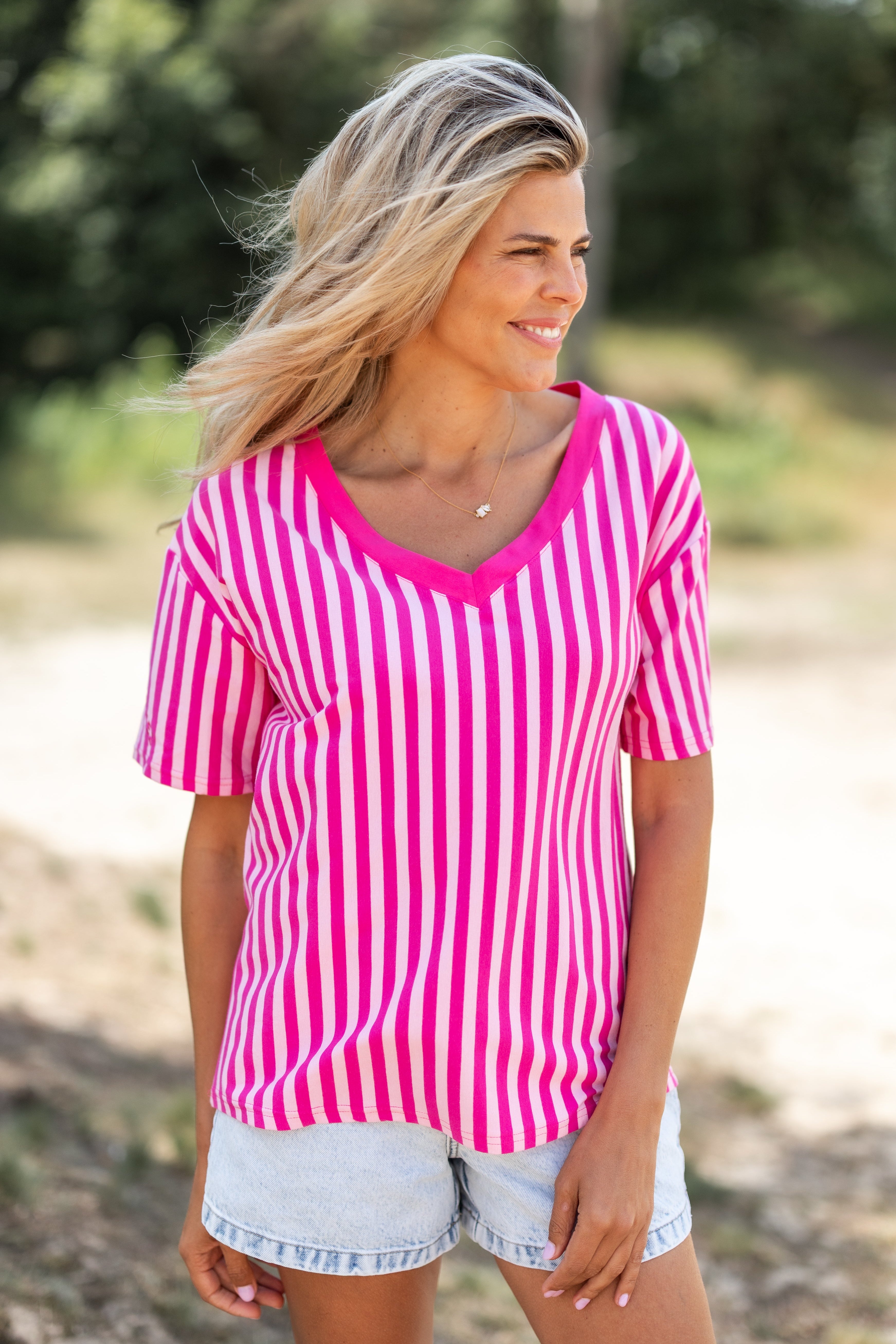 T-shirt Sylvie | Fuchsia