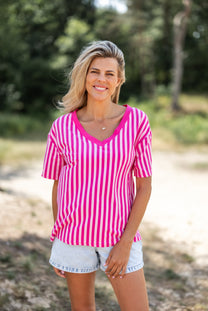 T-shirt Sylvie | Fuchsia