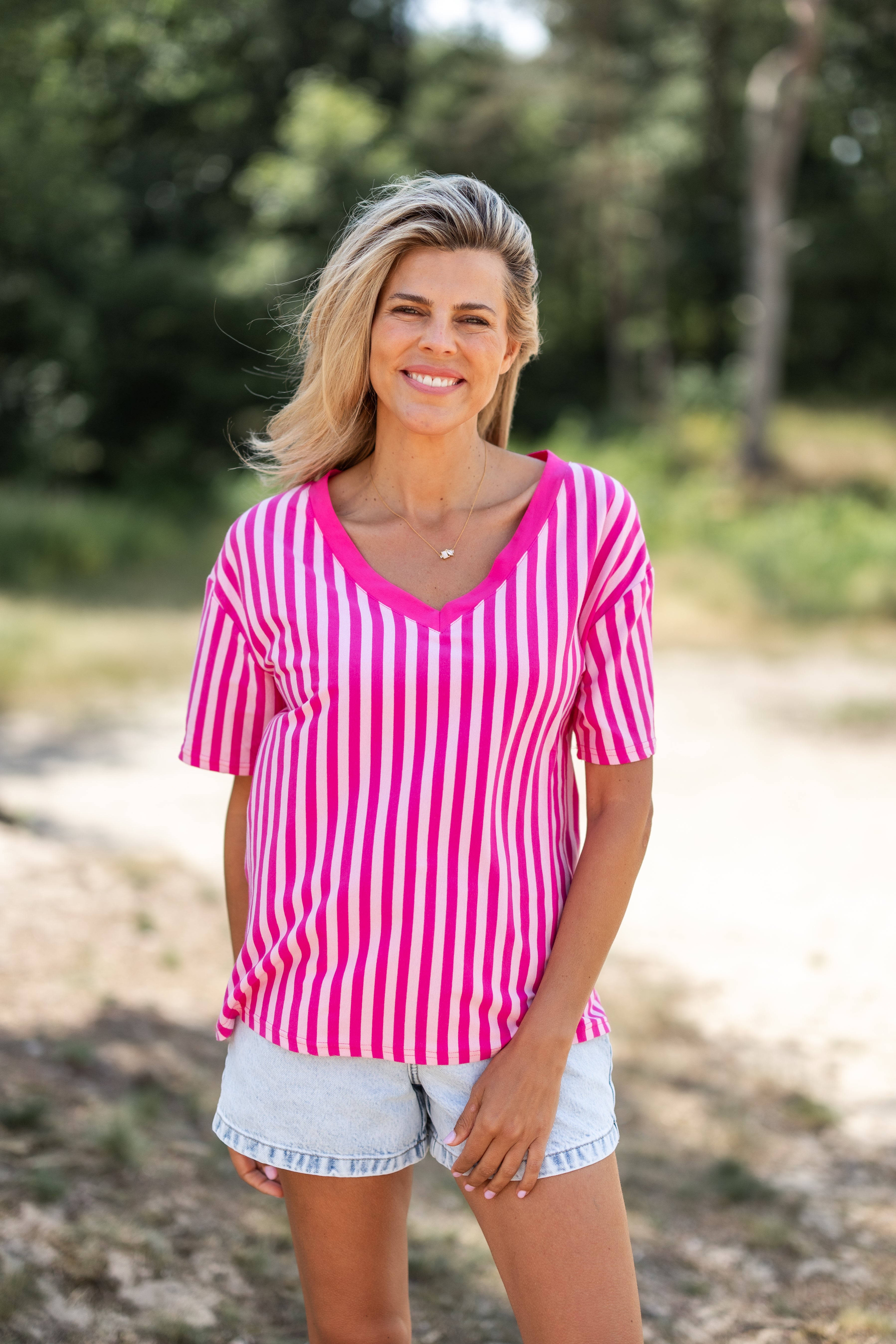 T-shirt Sylvie | Fuchsia