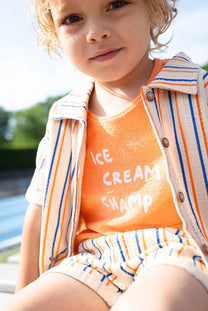Tanktop boys orange | Orange sprint | Sproet & Sprout