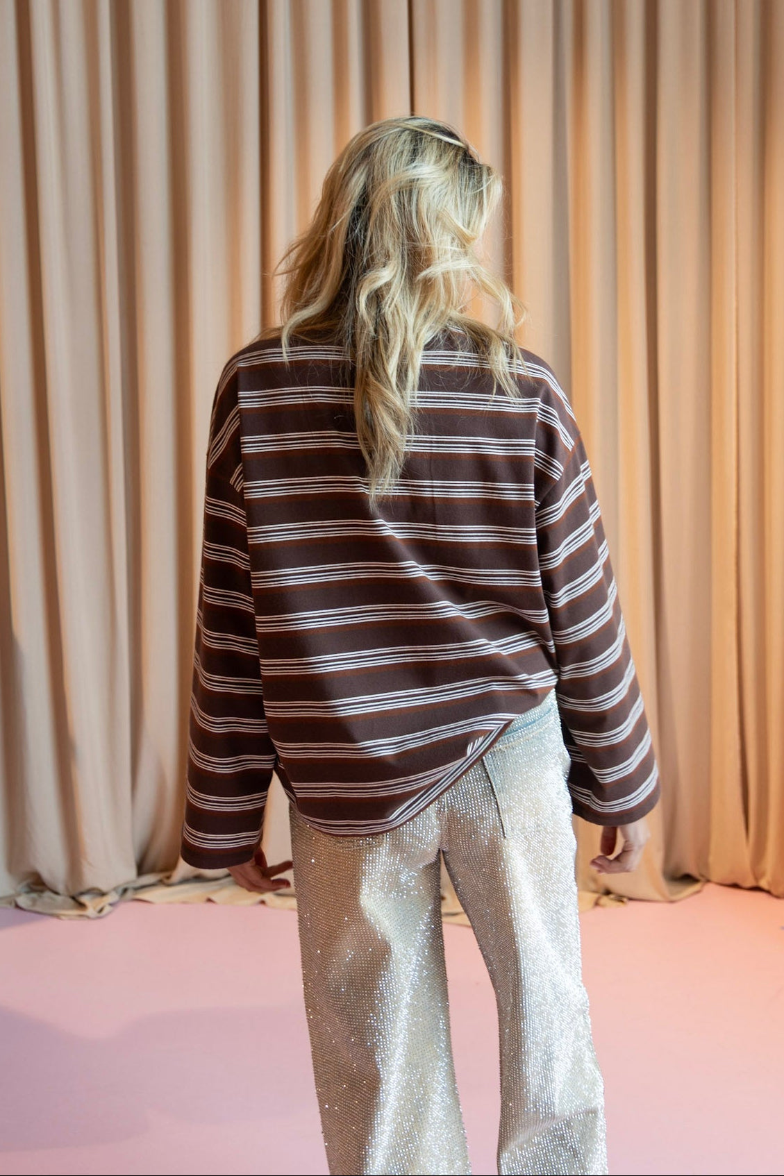 Longsleeve Tommy | Brown Stripe | Harper & Yve