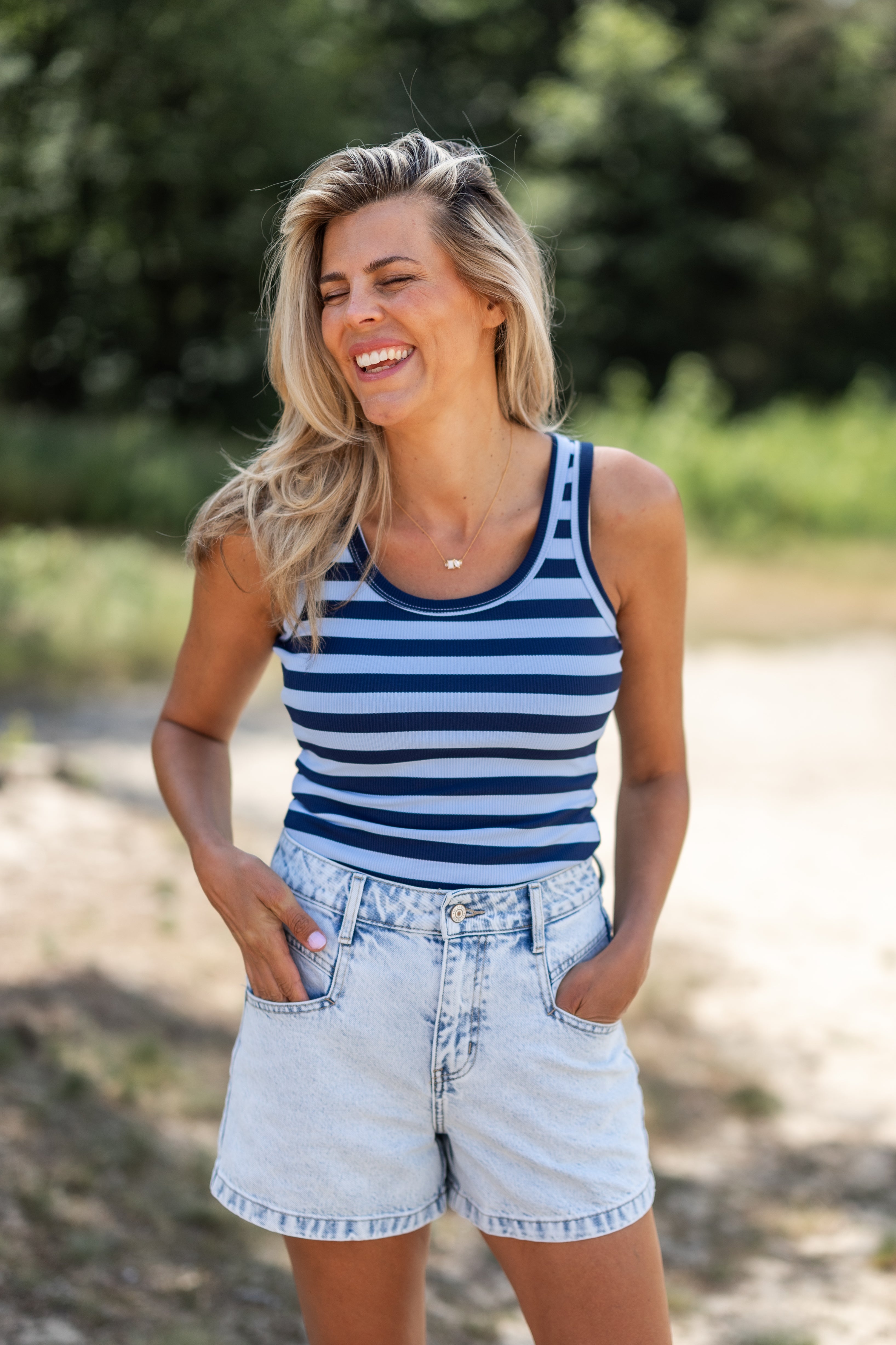 Tanktop Chloé | Blauw
