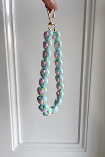 Telefoonkoord hearts | Green/pink | Studio Poespas