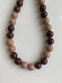 Telefoonkoord brown pearls