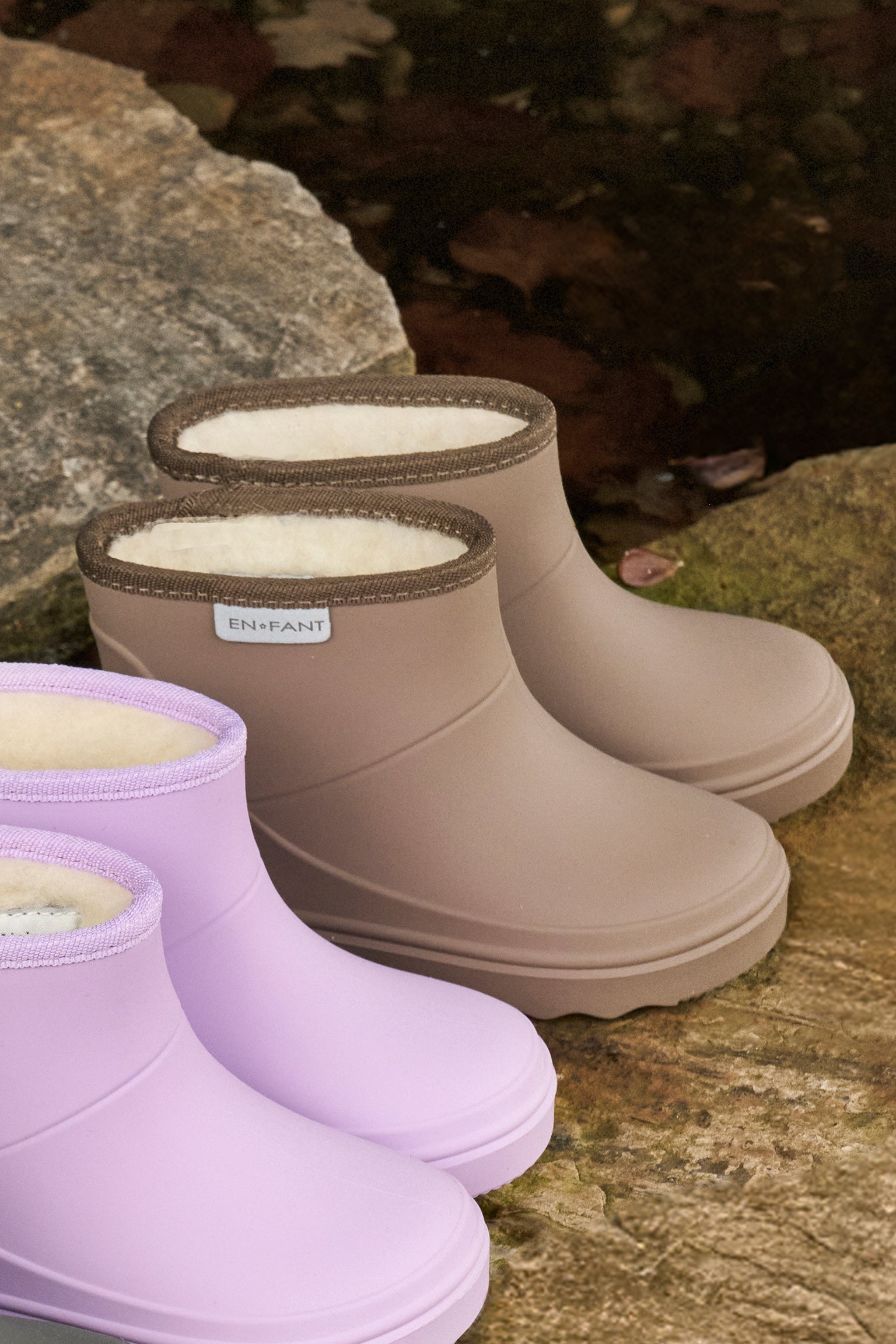 Thermo boots short | Pine bark | En Fant