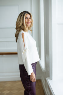 Top Bow Blanche | Studio Poespas