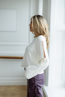 Top Bow Blanche | Studio Poespas