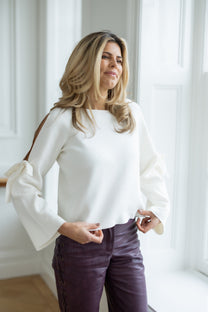 Top Bow Blanche | Studio Poespas