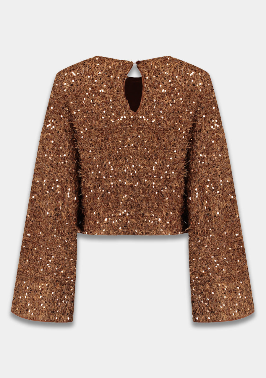 Top Cath | Bronze sequin | Harper & Yve