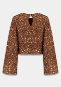 Top Cath | Bronze sequin | Harper & Yve