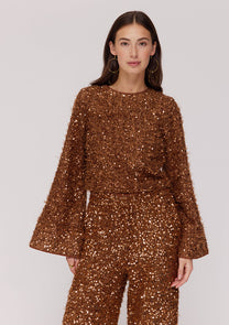 Top Cath | Bronze sequin | Harper & Yve